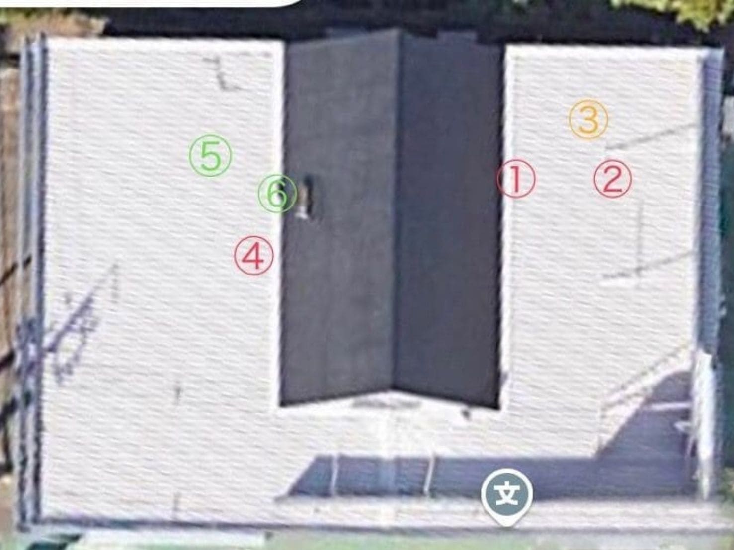 色を分けた場合の写真