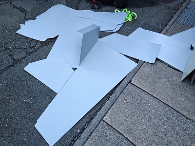 加工前の板金部材