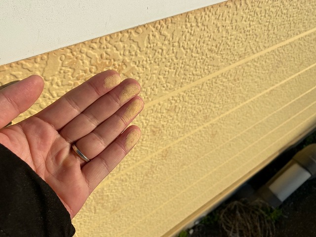 外壁チョーキング写真