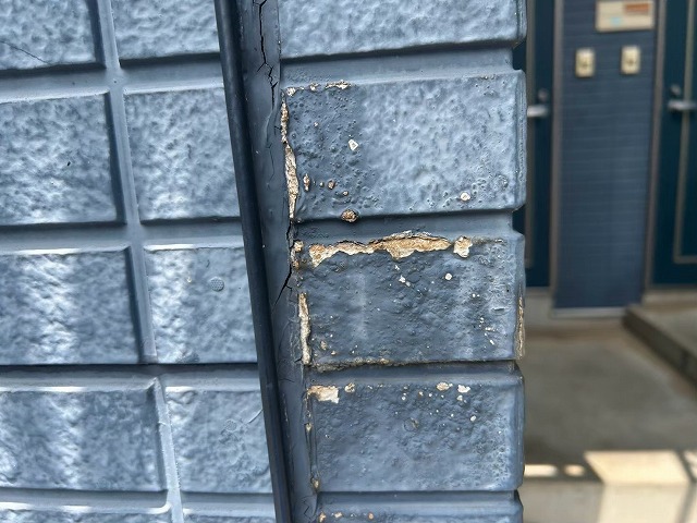 出隅外壁の欠け