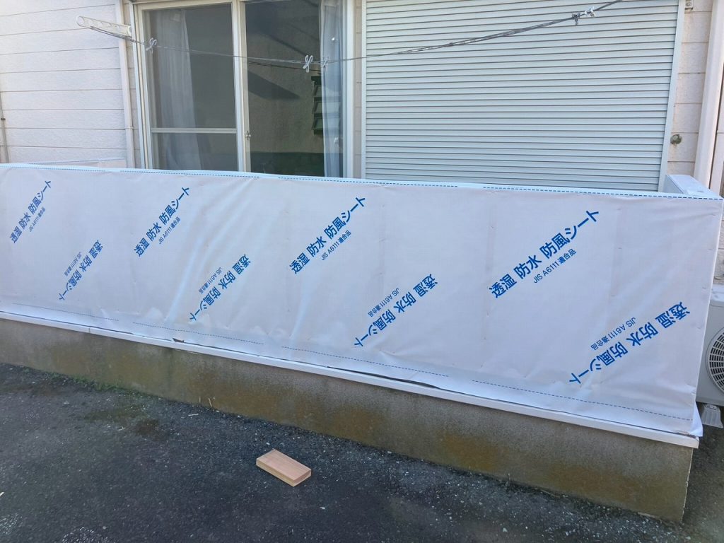 透湿防水シート施工