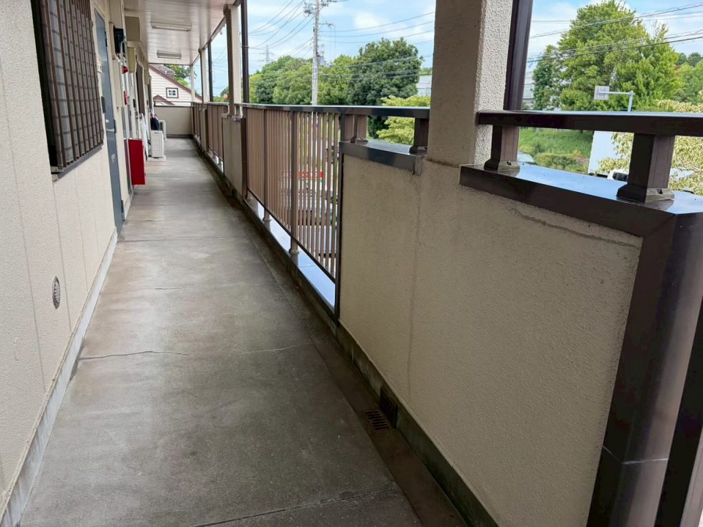 共用廊下床の状況