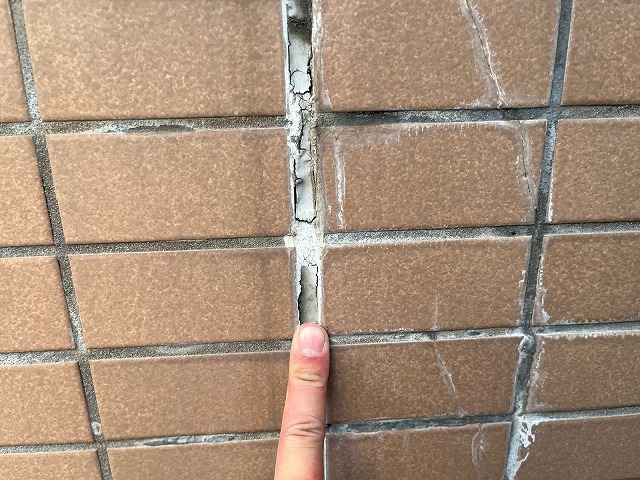 目地欠損の拡大状況