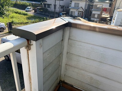 ベランダ笠木の劣化