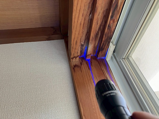 別の箇所でレインボービューシステムの反応がでている写真