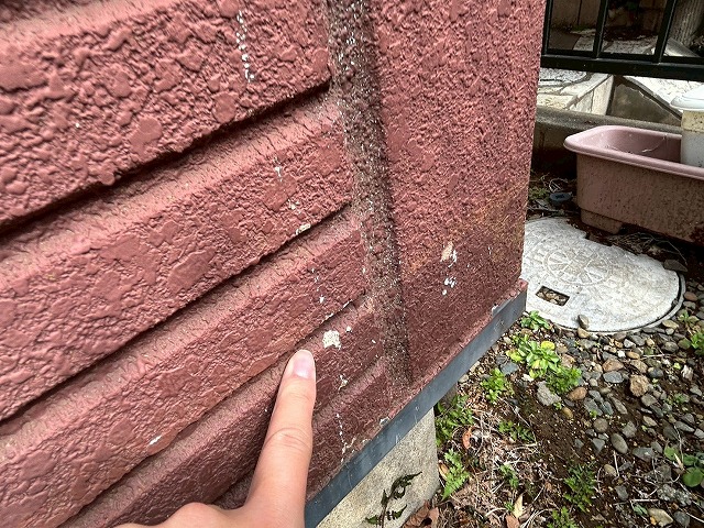 外壁剥がれ写真