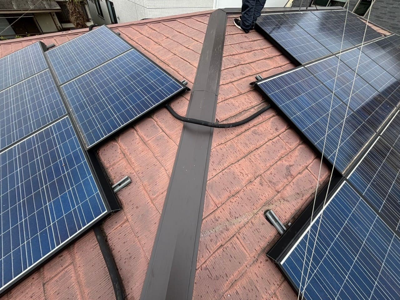 新しい貫板の取り付け