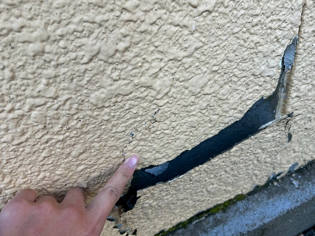 外壁クラック写真