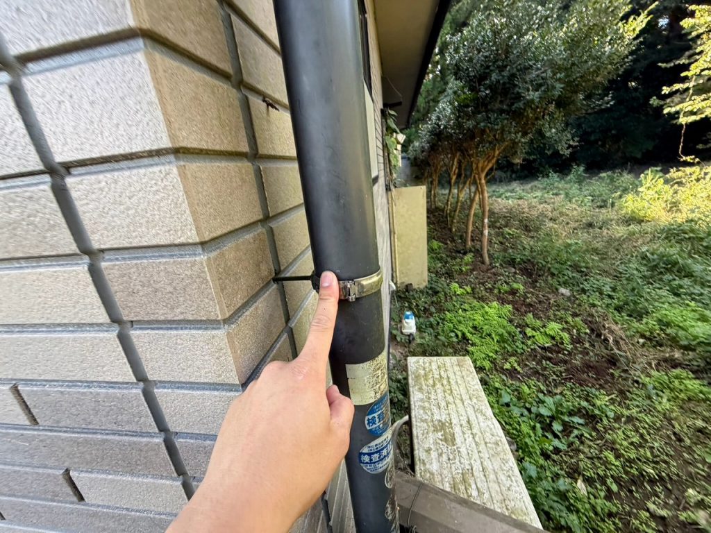 縦樋の継ぎ手のずれ