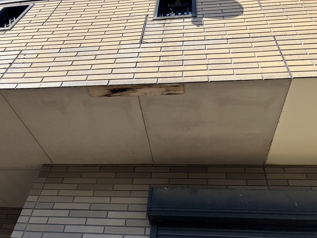 軒天剥がれと木部