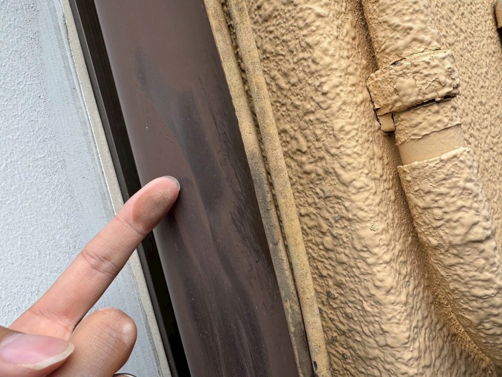 付帯部の色あせ