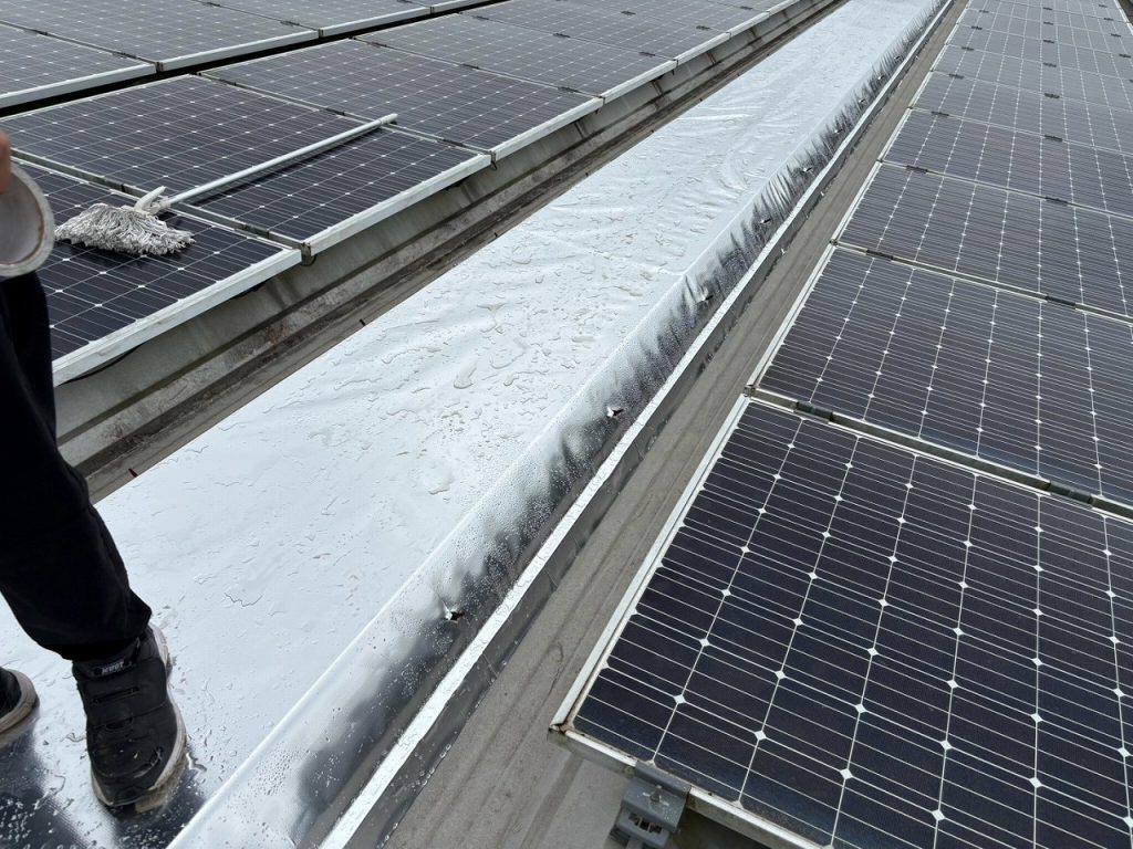 棟部の重ね張り完了