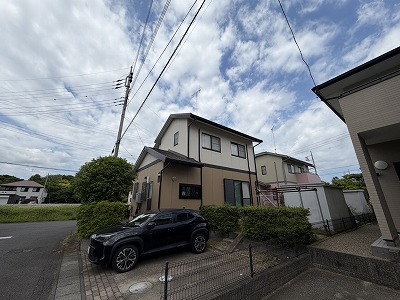 龍ケ崎市戸建て　強風で雨樋が外れた…突風による雨樋の破損を現地調査！見えない被害も詳しく確認しました