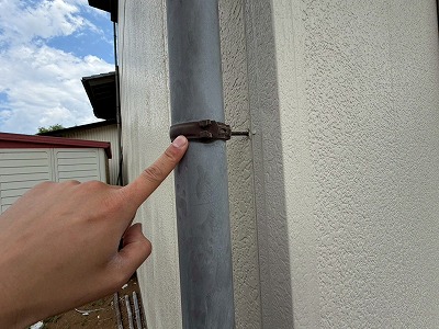 樋金具のサビ確認