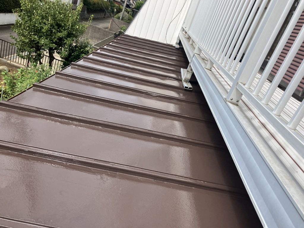 塗装完了後の屋根